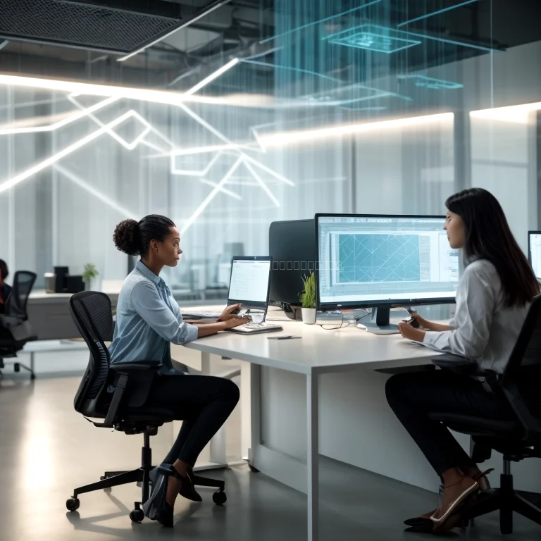 Participants in a digital literacy workshop